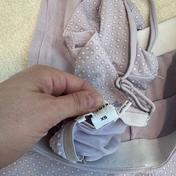 Good American Crystal Cropped Tank and High Waisted Shorts Set Glam Vegas Rare - Picture 6 of 8